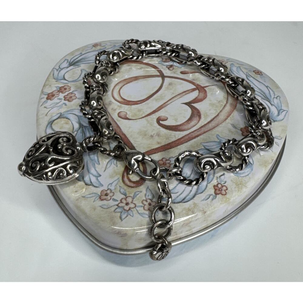 Brighton Bibi Heart Silver Bracelet